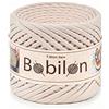 Bobilon T-Shirt Yarn Fettuccini Zpagetti Style - Filato per Uncinetto e Maglieria - 100% Cotone Organico - Macramè T-Yarn - Filato Spesso Jersey Avorio