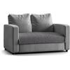 PAULATO BY GA.I.CO. PAULATO - Copridivano Impermeabile Antiscivolo - Runner Salvadivano per Cani e Gatti - Lavabile in Lavatrice, Made in Italy - Antracite 63x120 cm 2 Posti