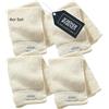 Schöner Wohnen Kollektion SCHÖNER WOHNEN Set di 4 Asciugamani ospiti piccoli 30x50 cm - Crema/Bianco - Asciugamani Bidet - Asciugamani Viso 100% Cotone OEKO-TEX - Telo Bagno e Doccia per Ospiti - 500g/m2 - Hotel e B&B