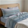 GC ARREDOCASA Set Lenzuola Letto Misura Francese - Scia Azzurro - 100% Cotone Quadrifoglio - Un Completo Lenzuola Letto Francese Cotone Made in Italy (Mis. Francese/Queen Size)
