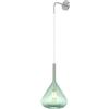 Top Light Applique Contemporanea Kona Metallo Verde Vetro Cromo 1 Luce E27