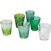 Villa d'Este Home Tivoli Cancun Greenery Set 6 bicchieri acqua in pasta di vetro soffiato 330 ml