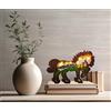Arcadia Lampada Decorativa Led Luce Notturna In Legno 3D a Forma Di Animale Cavallo | Soprammobile Comodino Libreria Scrivania Bambini Camera Da Letto | Idea Regalo Originale Casa Compleanno Natale (Cavallo)