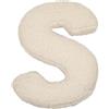 Generic Cuscini decorativi - Simpatici e morbidi cuscini a forma di lettera iniziale dalla A alla Z, per divano, camera da letto, soggiorno (S)