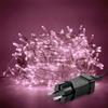 TOT ELECTRIC Catena luminosa di Natale 9m Luce Rosa Luci natalizie per albero decorazioni Feste da interno ed esterno cavo trasparente