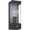Lindby Applique da esterni dimmerabile con sensore di movimento (Moderno) colore Grigio, in Acciaio Inox parete esterna/parete casa abitazione terrazzo und balcone