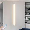 AMMZUZ LED Bianco Barra Lampada da Parete Interno con Telecomando Applique da Parete Lunga Striscia Moderno Intelligente 2700K-6500K Temperatura di Colore per Camera da Letto Soggiorno Corridoio (120cm 68W)