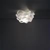 Linea Zero Plafoniera Moderna 1 Luce D40 In Polilux Bianco Made In Italy