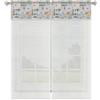 HOME ZEN HOUSEHOLD LINEN Camilla Tende con Balza ART CAMILLA, Set di 2, Tessuto Bianco Semi Spesso, 60 x 150 cm per Finestre, 60 x 240 cm per Portefinestre (MARINO, 60X150CM)