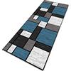MENGH Tappeto per Cucina Moderno Antiscivolo Lavabile Disegno Geometrico 3D, Spessore 6 mm, Tappeto Passatoia per Cucina e Bagn, Soggiorno, corridoio 40x140cm