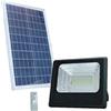 puntoluceled Faro LED Solare 100W da Esterno con Pannello Fotovoltaico - Faretto luce fredda 6500K per giardino cortile