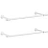 SONGMICS Barra Appendiabiti da Parete, Set da 2, Tubo Attaccapanni da Muro, Stile Industriale, Salvaspazio, 30 x 84 x 7 cm, Portata di 60 kg, Facile da Montare, Acciaio, Bianco Nuvola HSR140W02