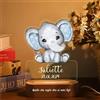 Generic Luce Notturna Bambini Personalizzata - Lampada Personalizzata con Nome, Idee Regali Battesimo, Lampada per Camera Personalizzata, Regalo Battesimo Bimbo,Compleanno Regalo Natale per Neonati,Elefante 1