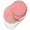 Il Tuo Artigiano Design 6 Cuscini Rotondi per Sedia Cucina Sfoderabili, Cuscini per sedie soggiorno - Cuscini da sedia con Laccetti made in Italy - Spessore 3 cm - Decorazioni casa (Rosa cipria, Diametro 35 cm)