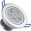 InDmar Faretti da soffitto a LED, luce da pannello Semplicità Girevole Anti-Appannamento Ristorante Faretto da hotel 5W Foro aperto 8.5CM Faretto da soffitto (Color : 6000k White Light, Size : 3w) ( Color :