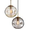 GUANSHAN Lampadario a sfera in vetro concavo-convesso Lampadario semplice di lusso Lampada da soffitto Illuminazione a soffitto Lampada da comodino per camera da letto, bar, sala da pranzo