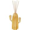 BRANDANI Cactus Diffusore di Fragranza con Bastoncini 17cm Vetro Verde