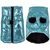 FANSU Invernale Vestiti per Cani, Antivento Giubbotto Cane, Design Lucido Vestito Cane Caldo e Morbido, Giacca Cozy Foderato in Cotone Antivento Inverno per Cani (XXL,Blu Cielo)