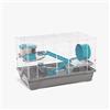 MPS2 Gabbia Duffy 2 Prestige per Piccoli Roditori e Criceti - 2 Piani con Ruota, Casetta e Beverino - 58X32X38h cm