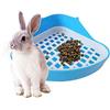 Doumneou Vasino angolare per lettiera per piccoli animali domestici, colore blu