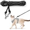 NEOGULY Guinzaglio per gatti extra lungo per giardino, 15 m, leggero e leggero, per esterni, lunga luce, guinzaglio lungo e sottile per conigli, gattini, cuccioli e piccoli animali