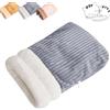 UZKWYKYC Sacco A Pelo Per Gatti, Tasca di Sicurezza Semi-Chiusa per Gatti, Grotta Per Letto Cat Sleeping Bag Warm, Universale in tutte le Stagioni (M:44 * 37 * 10 cm, L:54 * 45 * 12 cm)