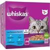 Whiskas Cibo umido Selezione Pesci per Gatti Adulti Multipack 24x85g