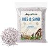 AquaOne - Ghiaia per acquario, 5 kg, grana fine media e grossa, colore chiaro nero e multicolore, qualità premium, sabbia di quarzo per acquario, decorazione e aquascaping, grana 4-8 mm