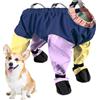 Generic Leggings antiscivolo per cani, stivali antiscivolo per cani di taglia piccola e media, scarpe per cani, leggings regolabili con bretelle