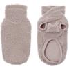 Ferribiella Maglioncino MOU per Cani, Tessuto Elasticizzato, Collo Alto Incrociato, disponibile in più colori, per Cani di Taglia Piccola e Media, Abbigliamento Invernale (Tortora, 30 cm)