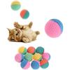 Generic 10 palline giocattolo per cani e gatti, in lattice, colorate, morbide, elastiche, facili da usare e facili da usare