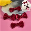 cuhair 5 fermagli per capelli per cani di piccola taglia, fiocco con clip per cani, gatti, animali domestici, cuccioli, Yorkshire maltese, accessori per la toelettatura dei peli del cane, colore vino