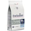 Generico Exclusion Hypoallergenic Hydrolyzed Small Adult Pesce e Amido di Mais 2kg, alimento dietetico per cani adulti con reazione avversa al cibo.