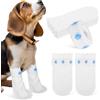 COLLBATH 20pezzi Scarpe per Cani Usa e Getta Protettive S con Rivestimento e Bendaggio Copertura Zampe per Cani Piccoli Recupero