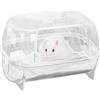 Generic Contenitore per il bagno igienico per criceti, sabbia trasparente per bagno, doccia, decorazione per piccoli animali, contenitore per criceti, gerbilli, piccoli animali