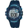 Lorus Sports - Orologio unisex al quarzo Sportivo cinturino in Gomma Blu cassa in Resina display analogico blu - R2325PX9
