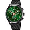 LOTUS Orologio Uomo Analogico Acciaio Inox 316L Nero - Quarzo - Cronografo - Vetro Minerale - Impermeabile 5 ATM Casual 18639/E Minimalist
