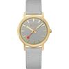 Mondaine Orologio analogico al quarzo da donna con cinturino in tessuto A660.30314.80SBU, Grigio-oro, cinghia