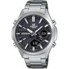 Edifice Casio Edifice - Orologio Da Polso Da Uomo Al Quarzo Casual Bracciale E Cassa In Acciaio Inox Di Colore Grigio Quadrante Analogico-digitale Nero - EFV-C120D-1AEF