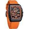 NAVIFORCE Orologio sportivo cronografo impermeabile per uomo, cinturino in silicone colorato, orologio da polso al quarzo con data automatica
