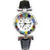 LE GEMME DI VENEZIA Orologio Donna watch in Vetro di Murano Murrina Millefiori (NERO)