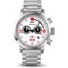 RSC Pilot's Watches Orologio da uomo 45 mm Chronograph Swiss Quartz Zero 6AM, acciaio, Militare