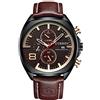 CURREN Orologi al quarzo per gli uomini di marca originale multifunzionale calendario stile impermeabile ragazzi orologio da polso in pelle 8324