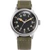 PRAESIDUS - Service Watch - Black Canvas Automatico Acciaio Tessuto Verde Nero Minerale Orologio Uomo