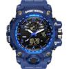 findtime Orologio sportivo da uomo impermeabile, orologio militare tattico analogico digitale per esterni orologio grande quadrante sveglia cronometro LED orologio per uomo