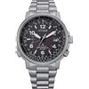 Citizen Pilot CB0240-88E Orologio Eco Drive Acciaio Radiocontrollato da uomo quadrante nero
