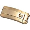 ROUHO Orologio Fibbia Acciaio Inox Pieghevole Chiusura Deployante Cinturino Orologio Ricambio Accessorio per Rolex Daytona-Oro 16mm