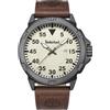 Timberland Orologio analogico al quarzo classico a tre lancette, Marrone chiaro, classico
