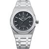 OBLVLO Orologio meccanico da uomo, in acciaio inox 316L, cassa da 41 mm, lancette luminose, impermeabile fino a 50 m, orologio da polso automatico casual TM-ASP, TM-ASP-YBY, Tendenza