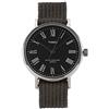 Timex Orologio al quarzo FAIRFIELD AVENUE quadrante in ottone 37 MM case colore argento - quadrante nero cinturino in tessuto Sabbia slavato-Verde 18 MM con luce notturna INDIGLO resistente all'acqua
